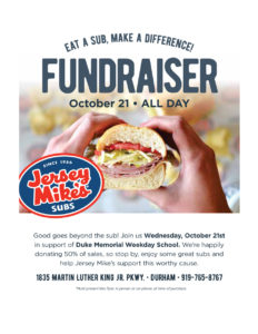 Dining Out with DMWS - October 2020 - Jersey Mike's