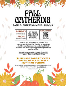 flyer for DMWS Fall Gathering 2024