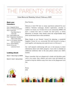 The Parents' Press - February 2025 - News from DMWS