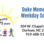 Duke Memorial Weekday School of Durham, NC - feature image with logo